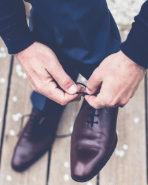 Picture of Men Dark Brown Formal Shoes