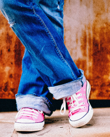 Picture of Men Pink Casual Shoes