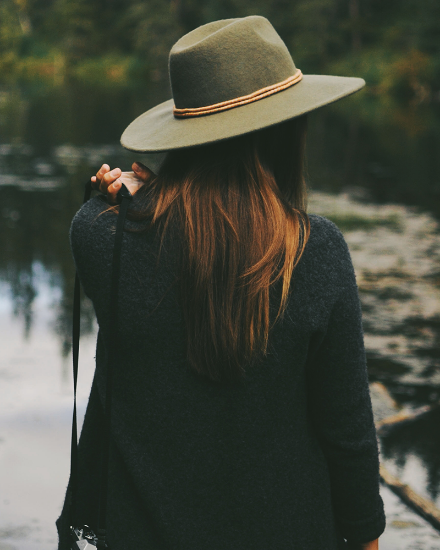 Picture of Women Dary Green Hats